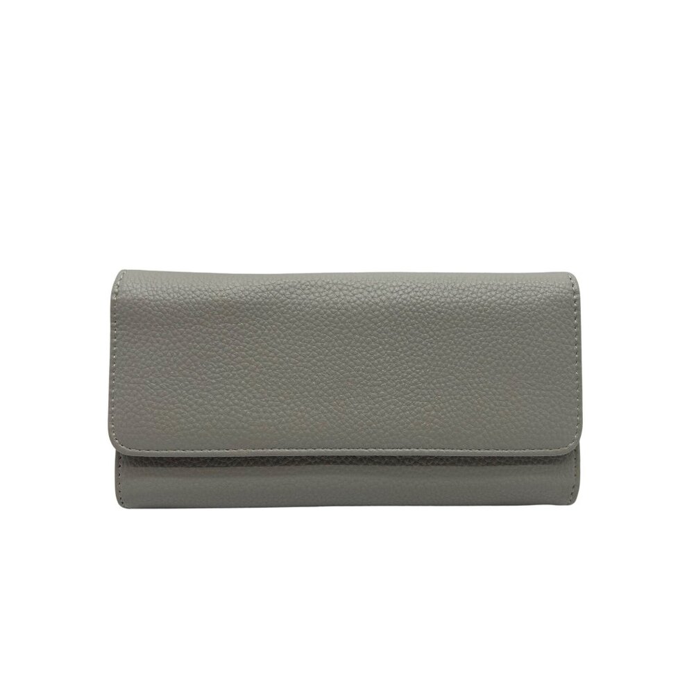 Grey Pebbled Leather Wallet